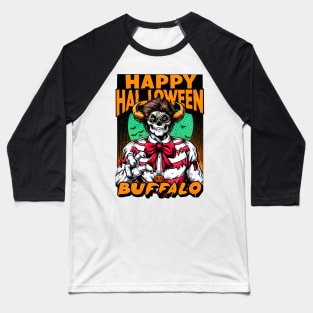 Buffalo Halloween Baseball T-Shirt